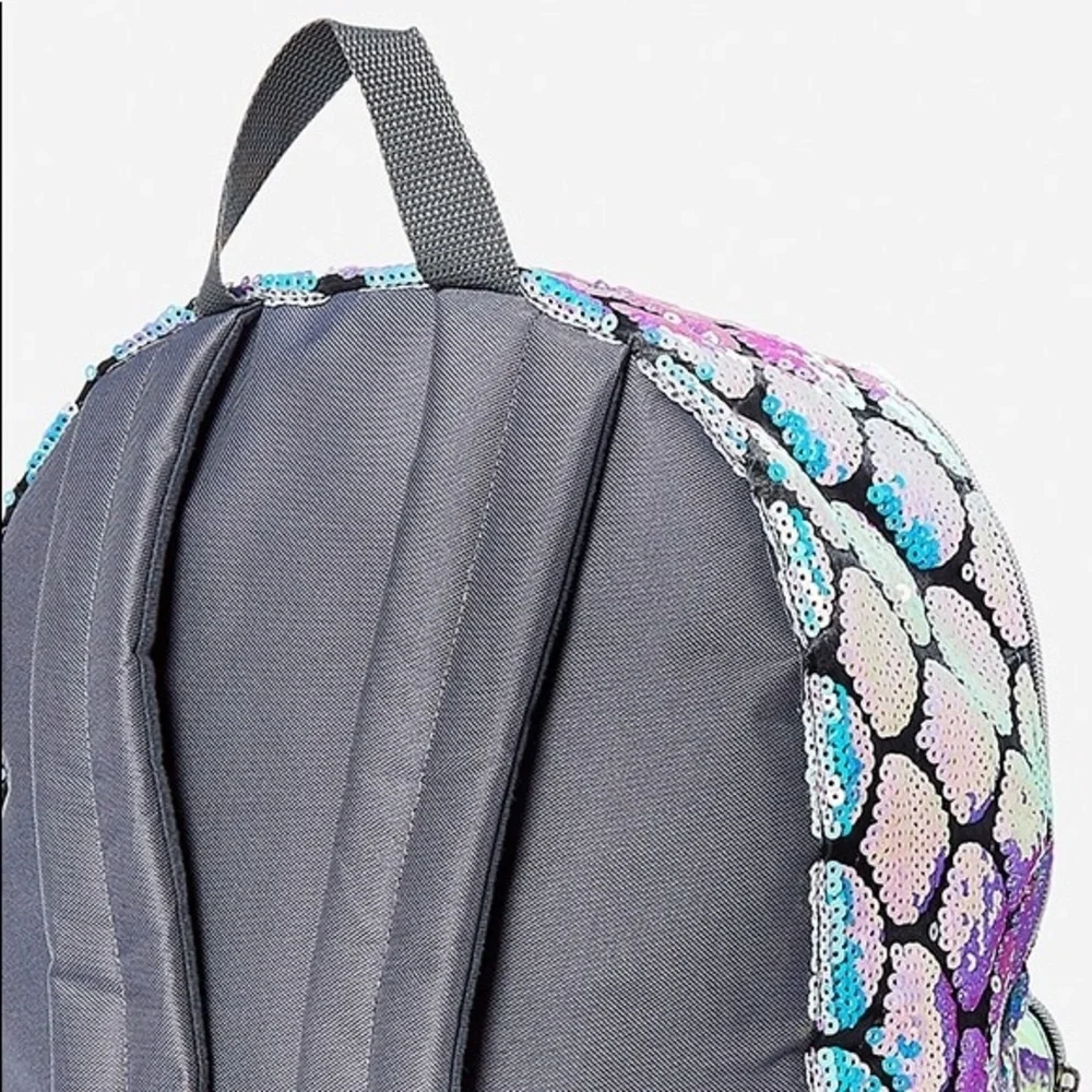 Justice Flip Sequins Mermaid Backpack initial T